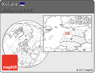 Blank Location Map of Kõljala