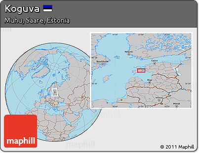 Gray Location Map of Koguva