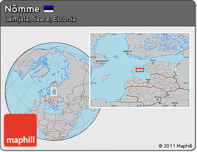 Gray Location Map of Nõmme