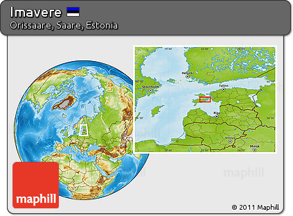 Physical Location Map of Imavere
