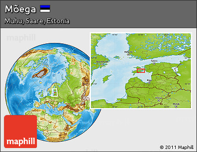 Physical Location Map of Mõega