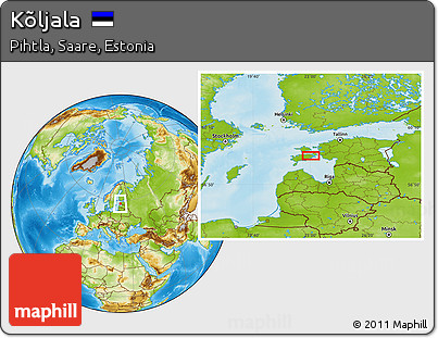 Physical Location Map of Kõljala