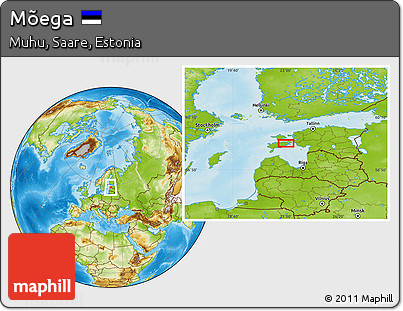 Physical Location Map of Mõega