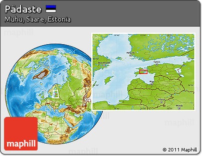 Physical Location Map of Pädaste