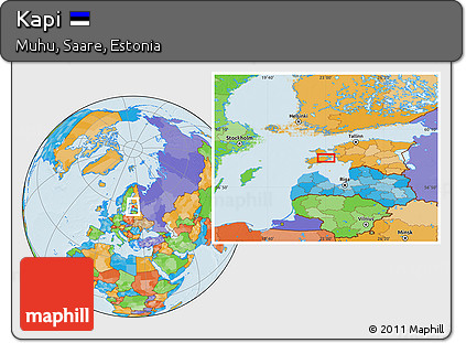 Political Location Map of Kapi