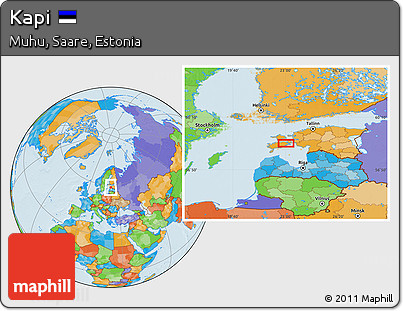 Political Location Map of Kapi