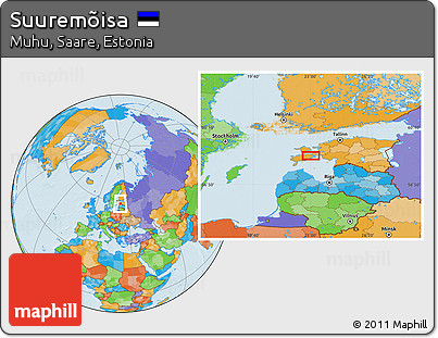 Political Location Map of Suuremõisa