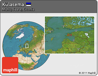 Satellite Location Map of Külasema