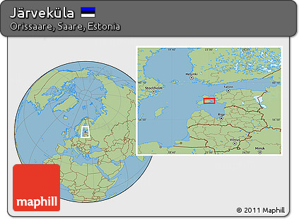 Savanna Style Location Map of Järveküla