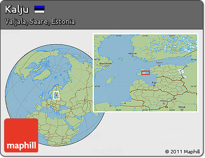 Savanna Style Location Map of Kalju