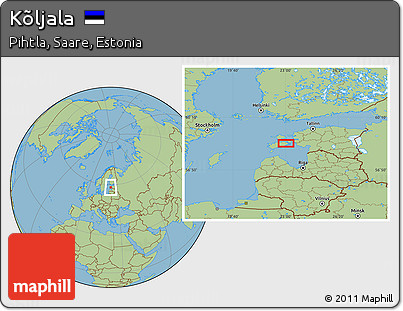 Savanna Style Location Map of Kõljala
