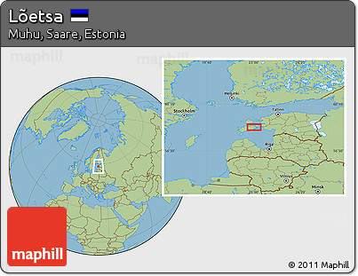 Savanna Style Location Map of Lõetsa