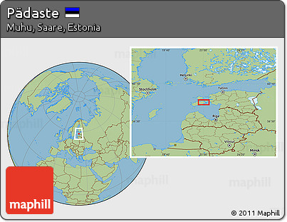 Savanna Style Location Map of Pädaste