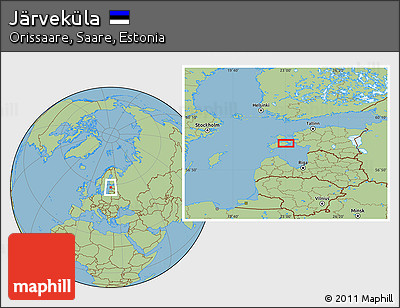 Savanna Style Location Map of Järveküla