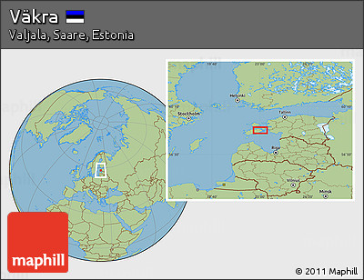 Savanna Style Location Map of Väkra