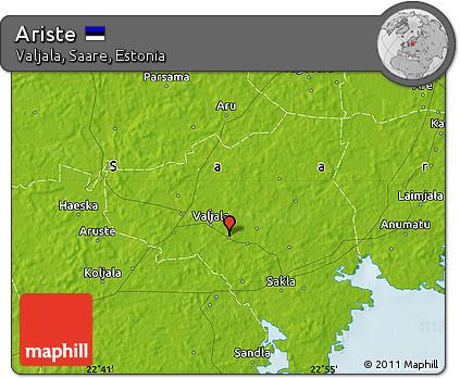 Physical Map of Ariste