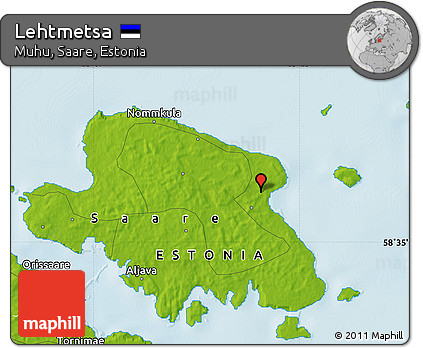 Physical Map of Lehtmetsa