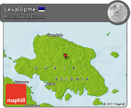 Physical Map of Levalõpme