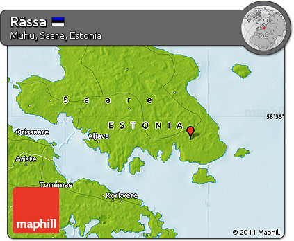 Physical Map of Rässa