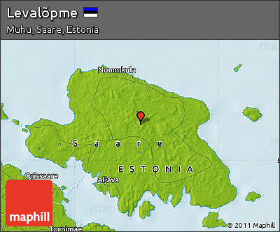 Physical Map of Levalõpme