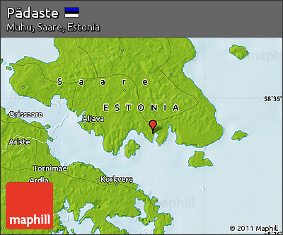 Physical Map of Pädaste