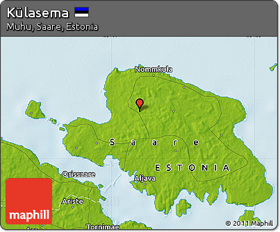 Physical Map of Külasema