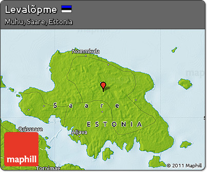 Physical Map of Levalõpme