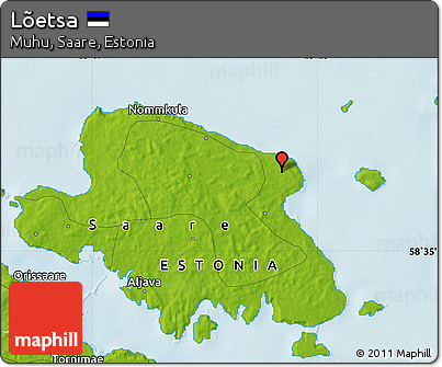 Physical Map of Lõetsa
