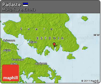 Physical Map of Pädaste