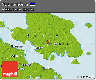 Physical Map of Suuremõisa