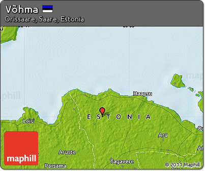 Physical Map of Võhma