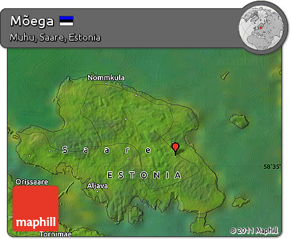 Satellite Map of Mõega