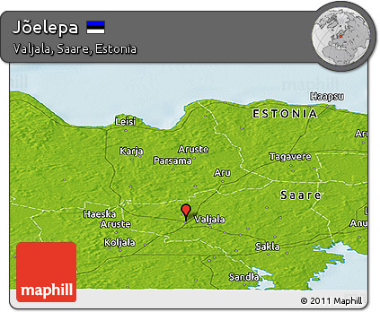 Physical Panoramic Map of Jõelepa