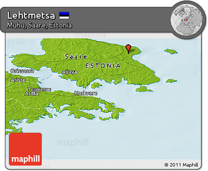 Physical Panoramic Map of Lehtmetsa