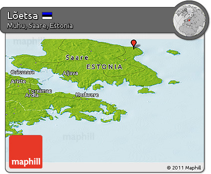 Physical Panoramic Map of Lõetsa