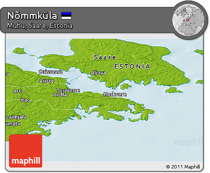 Physical Panoramic Map of Nõmmküla