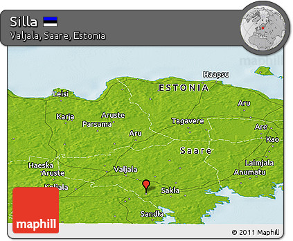 Physical Panoramic Map of Silla