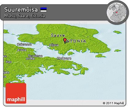Physical Panoramic Map of Suuremõisa