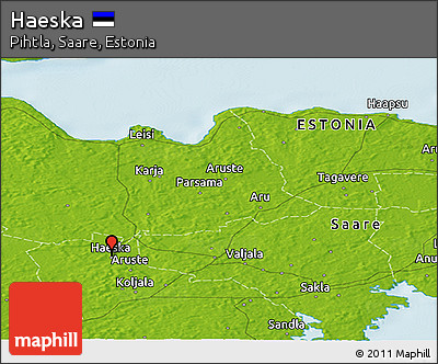 Physical Panoramic Map of Haeska
