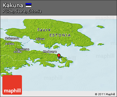 Physical Panoramic Map of Kakuna
