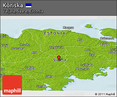 Physical Panoramic Map of Kõriska