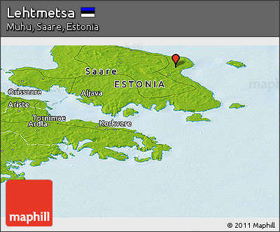 Physical Panoramic Map of Lehtmetsa