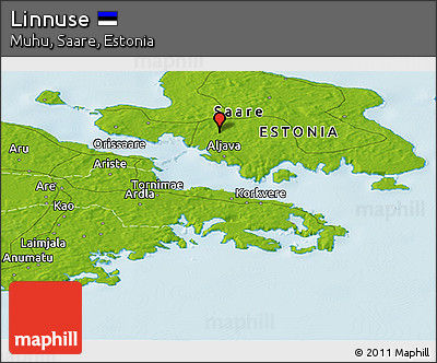 Physical Panoramic Map of Linnuse