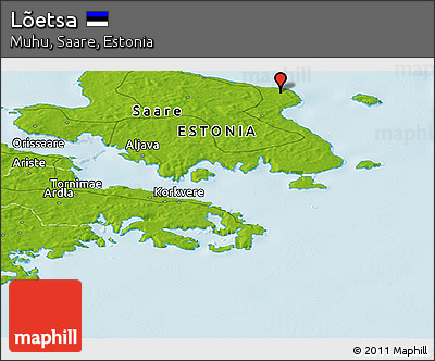 Physical Panoramic Map of Lõetsa