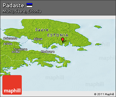 Physical Panoramic Map of Pädaste