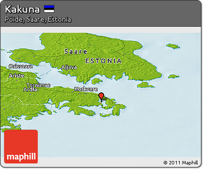 Physical Panoramic Map of Kakuna