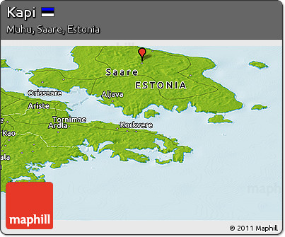 Physical Panoramic Map of Kapi