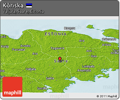 Physical Panoramic Map of Kõriska
