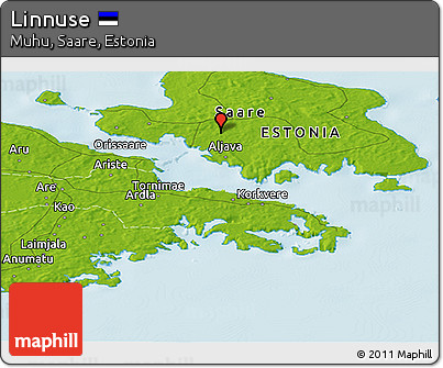 Physical Panoramic Map of Linnuse