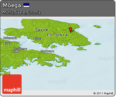 Physical Panoramic Map of Mõega